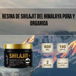 Resina de Shilajit del Himalaya Original - Pura y Orgánica