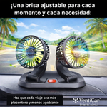 VentiCar™Ventilador Doble 360°: Mantén tu auto fresco incluso en los días más calurosos