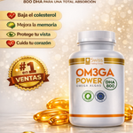 🧠Om3ga Power DHA 800 - Corazón, cerebro y colesterol en equilibrio 🌊